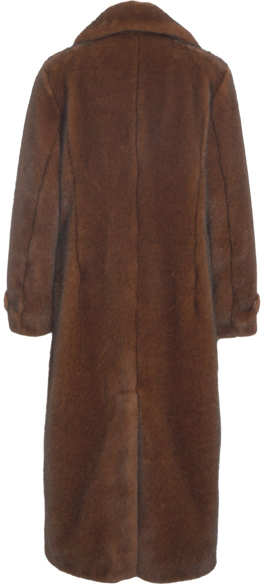 Herno Faux fur coat Bruin