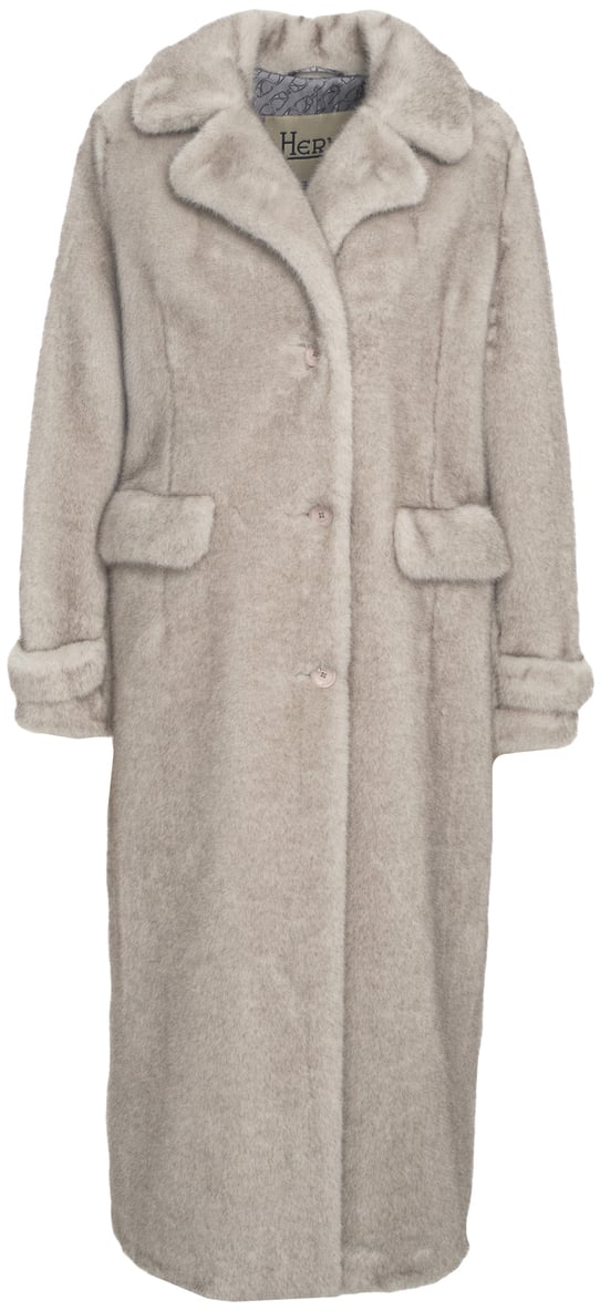 Herno Cappotto in pelliccia sintetica Grijs