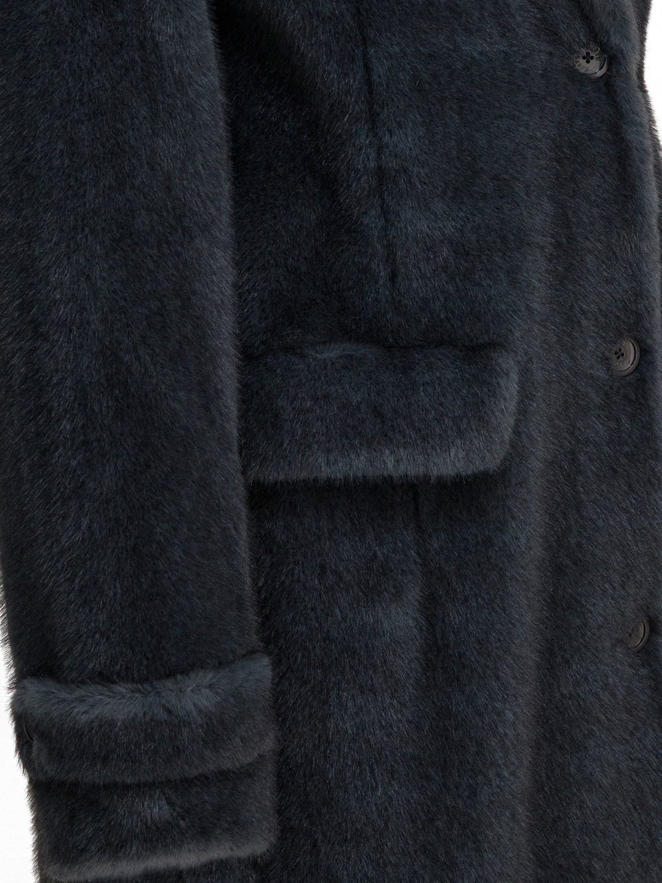 Herno Long faux fur coat Grijs