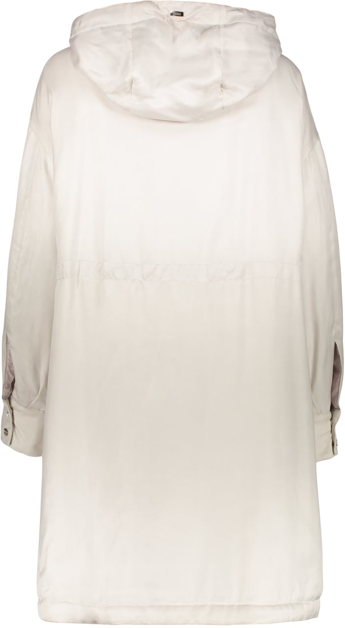 Herno Beige jacket with hood Neutraal