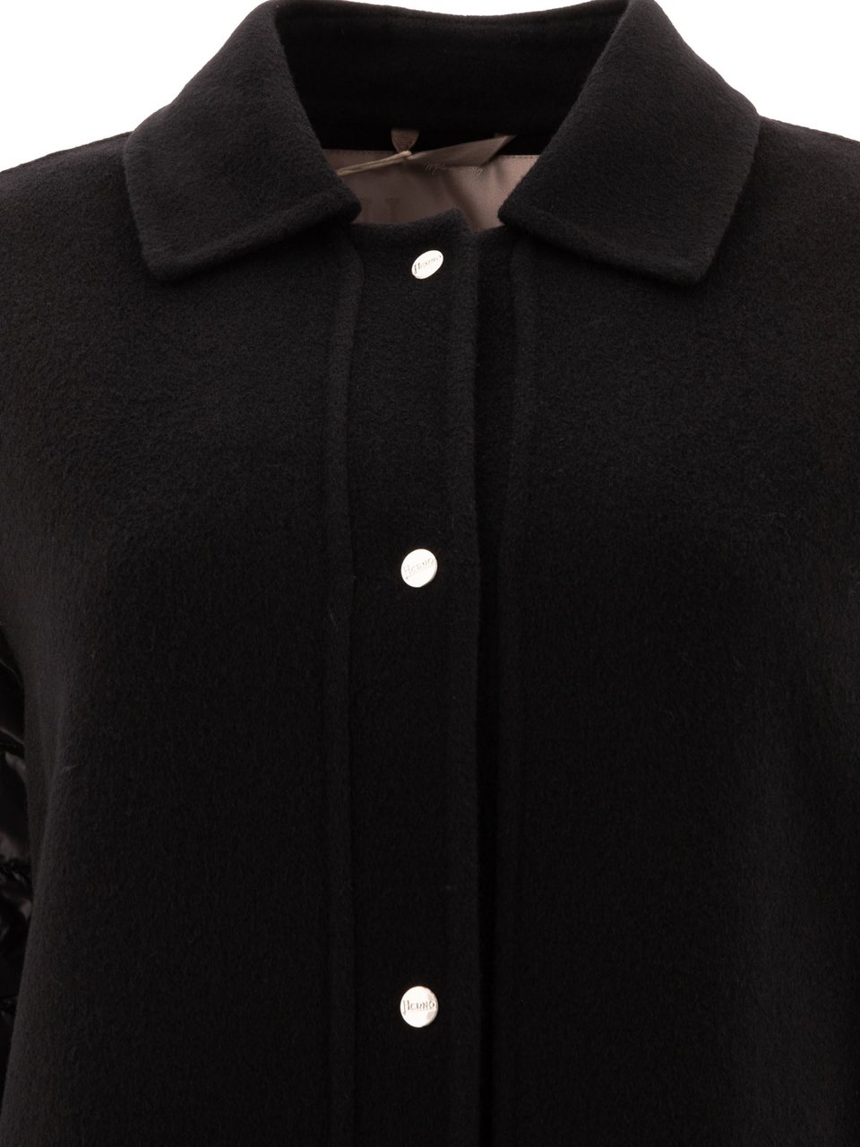 Herno Wool down coat Zwart