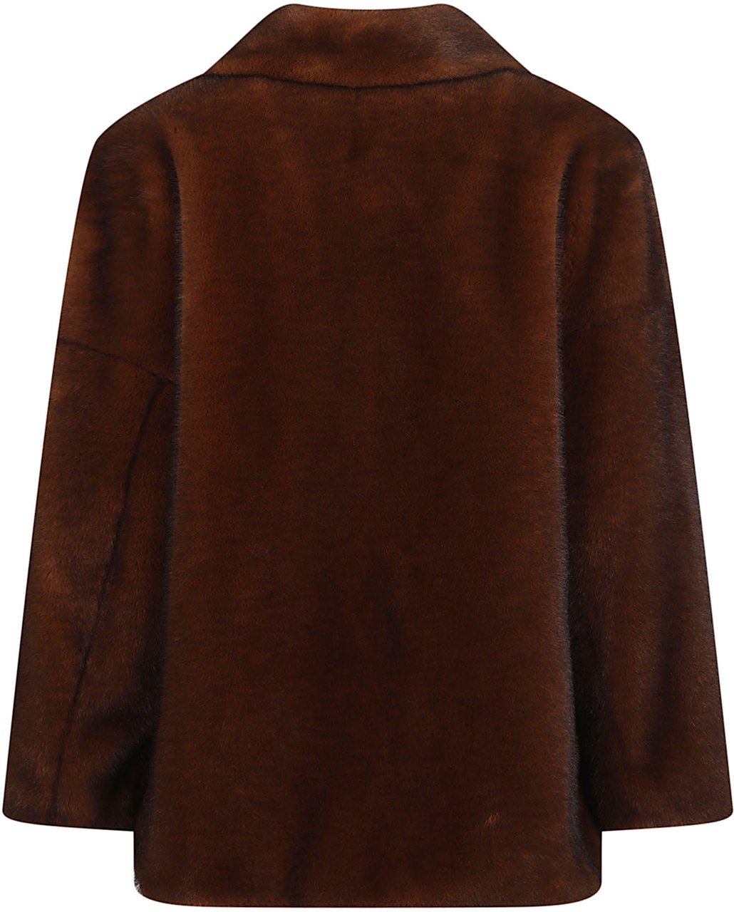Herno Soft Faux Fur Bomber Brown Bruin