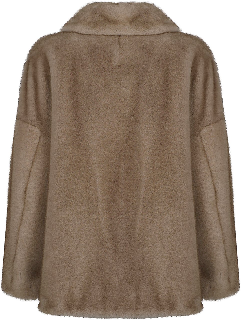 Herno Soft Faux Fur Bomber Nude Beige