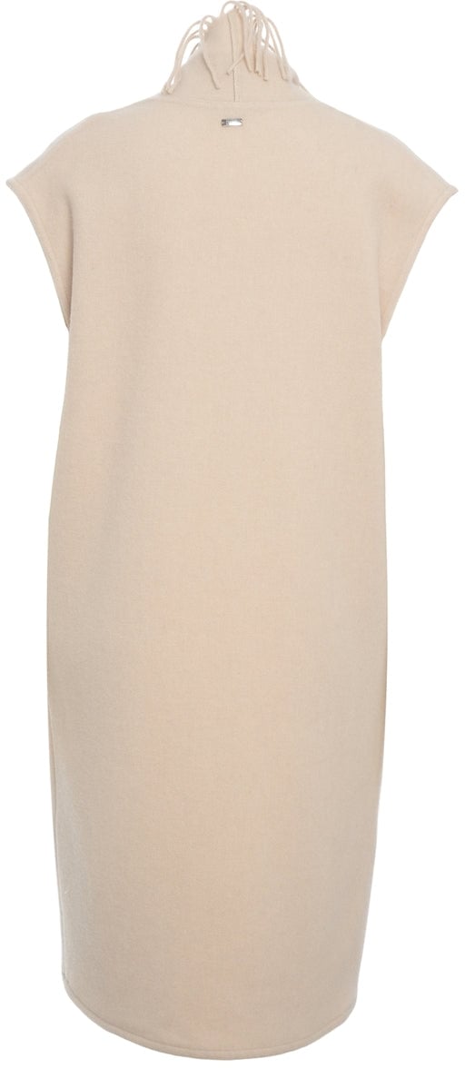 Herno Vest with fringe detail Beige