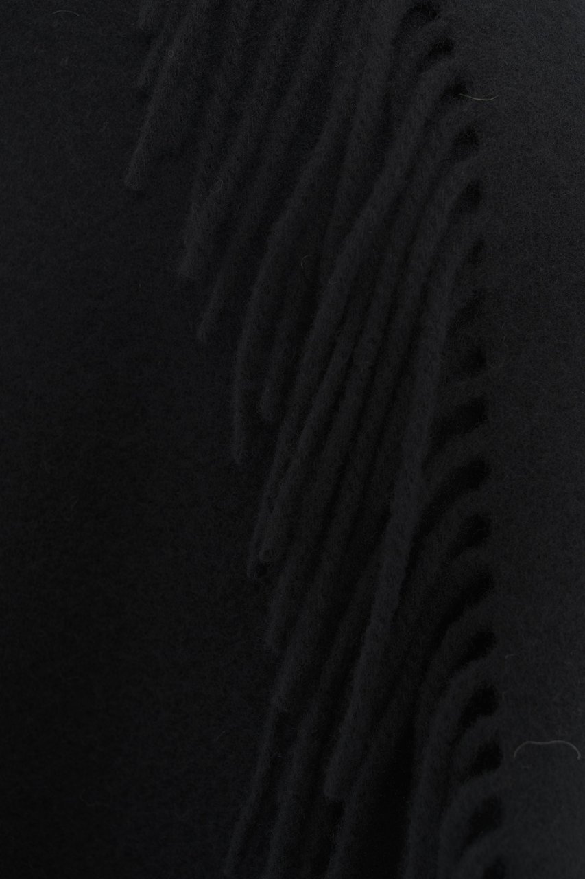 Herno Vest with fringe detail Zwart
