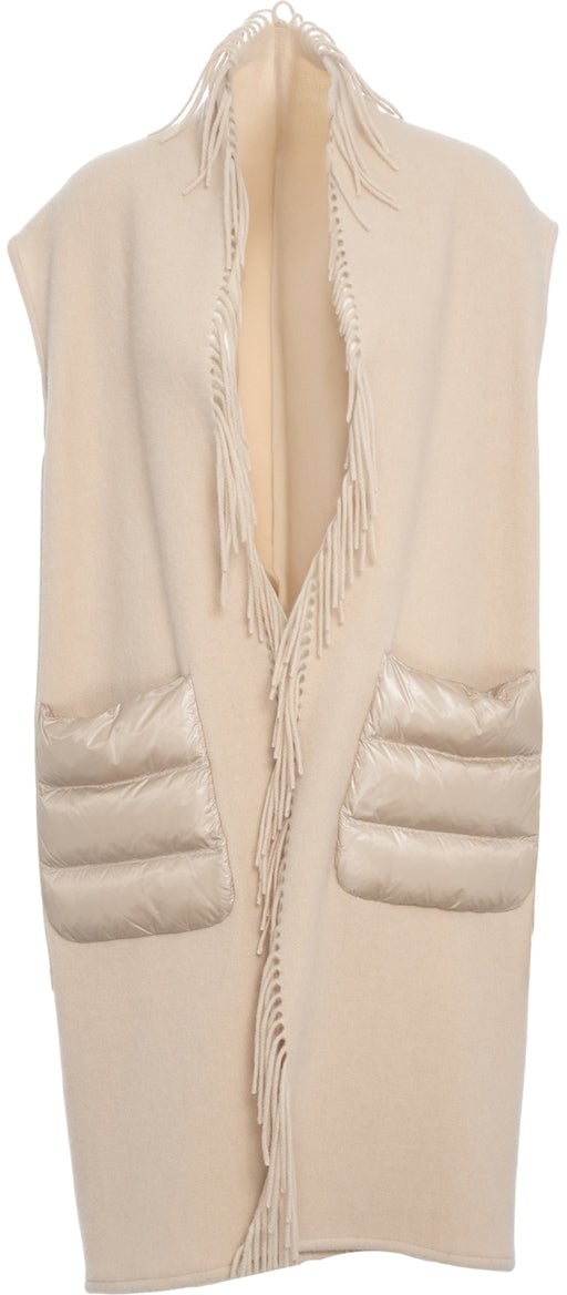 Herno Vest with fringe detail Beige