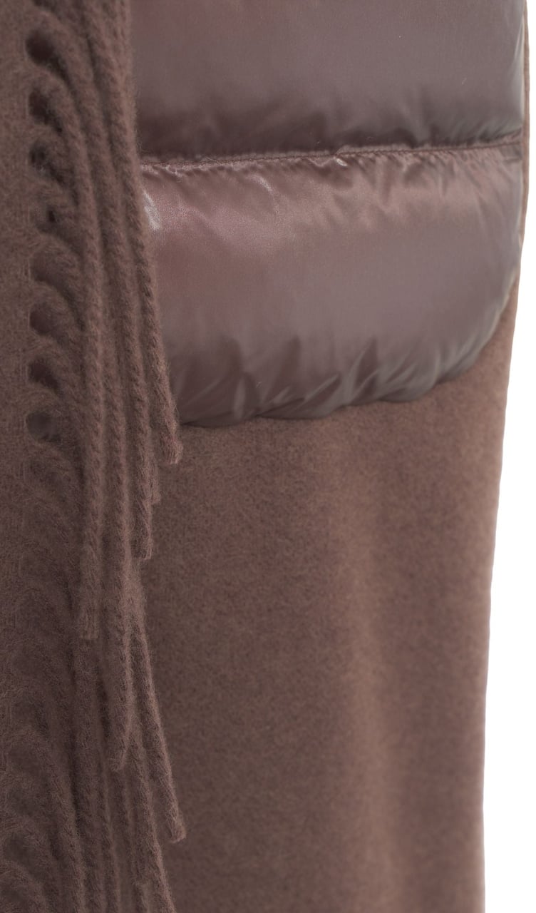 Herno Vest with fringe detail Bruin