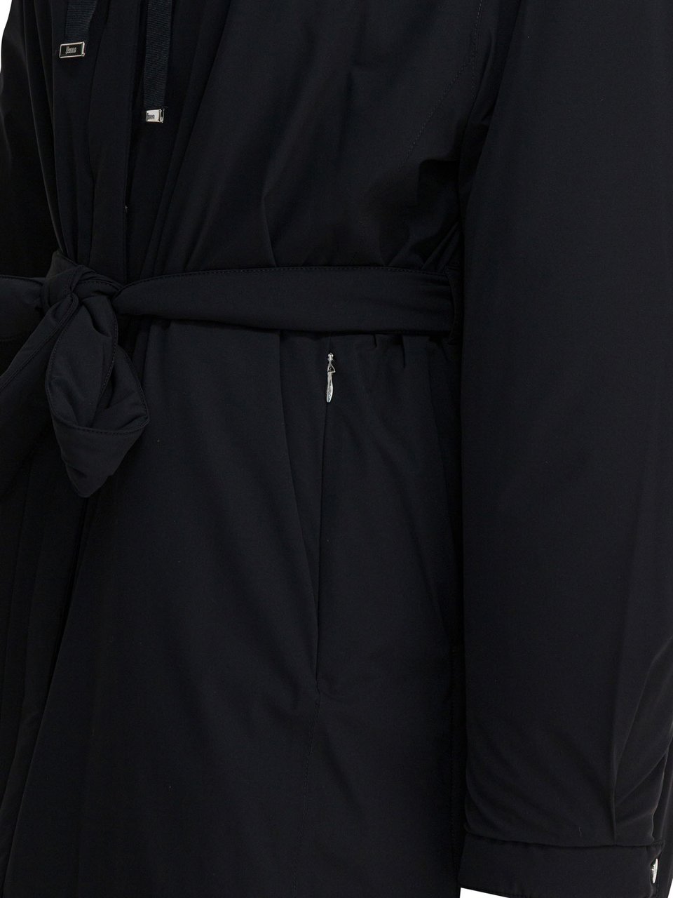 Herno Nylon hooded jacket Zwart