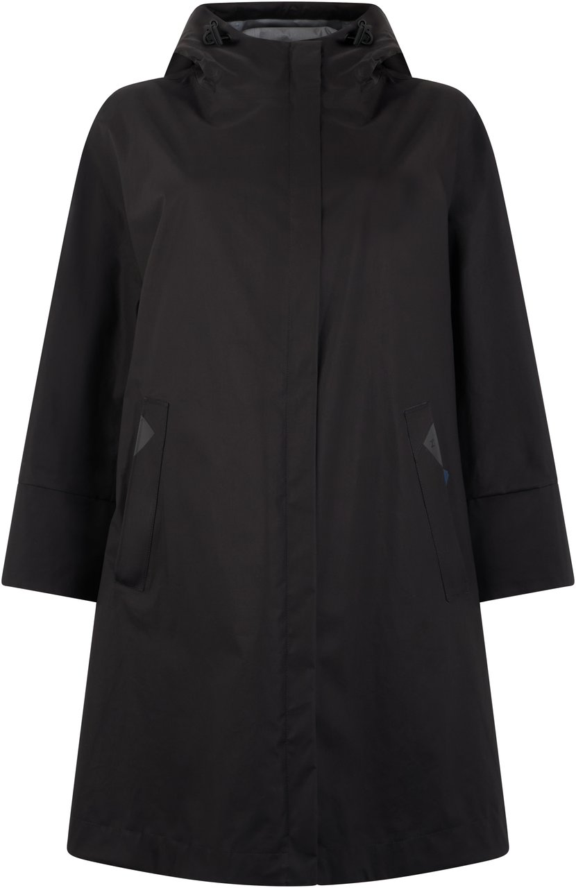 Herno Elegant and comfortable black minimalist winter jacket Zwart