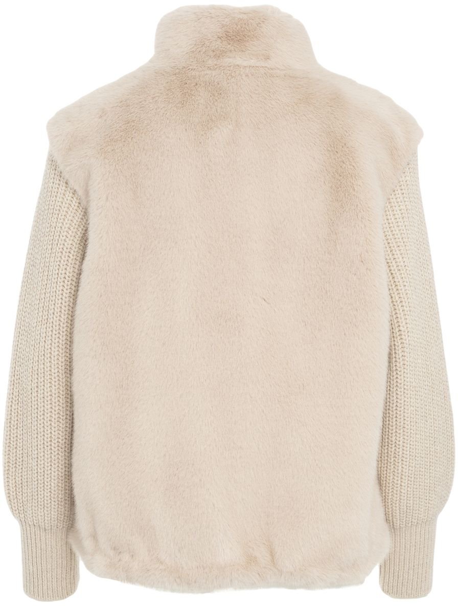 Herno Giacca in ecopelliccia Beige