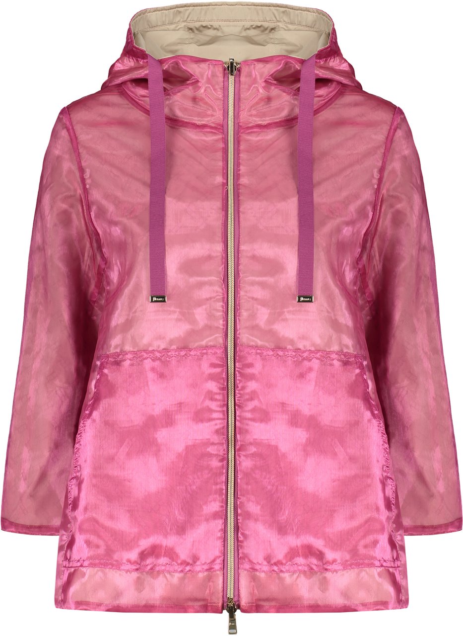Herno Hooded reversible jacket Roze
