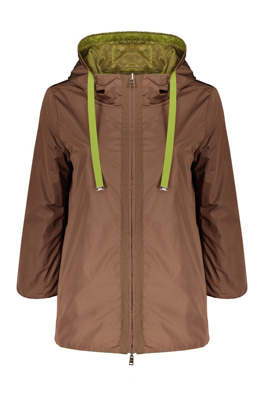 Herno Hooded reversible jacket Groen