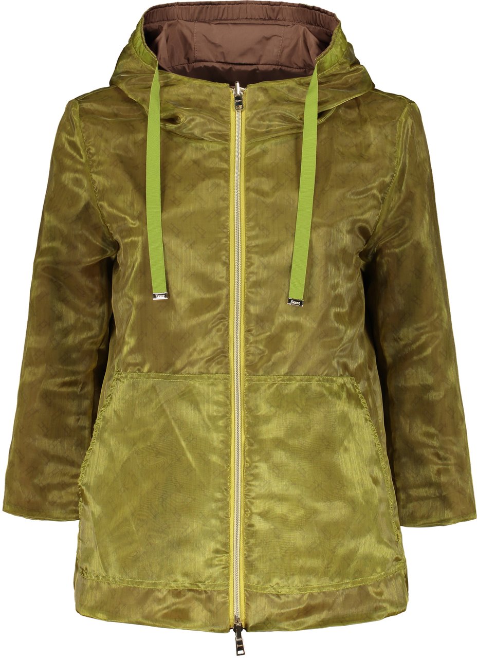Herno Hooded reversible jacket Groen