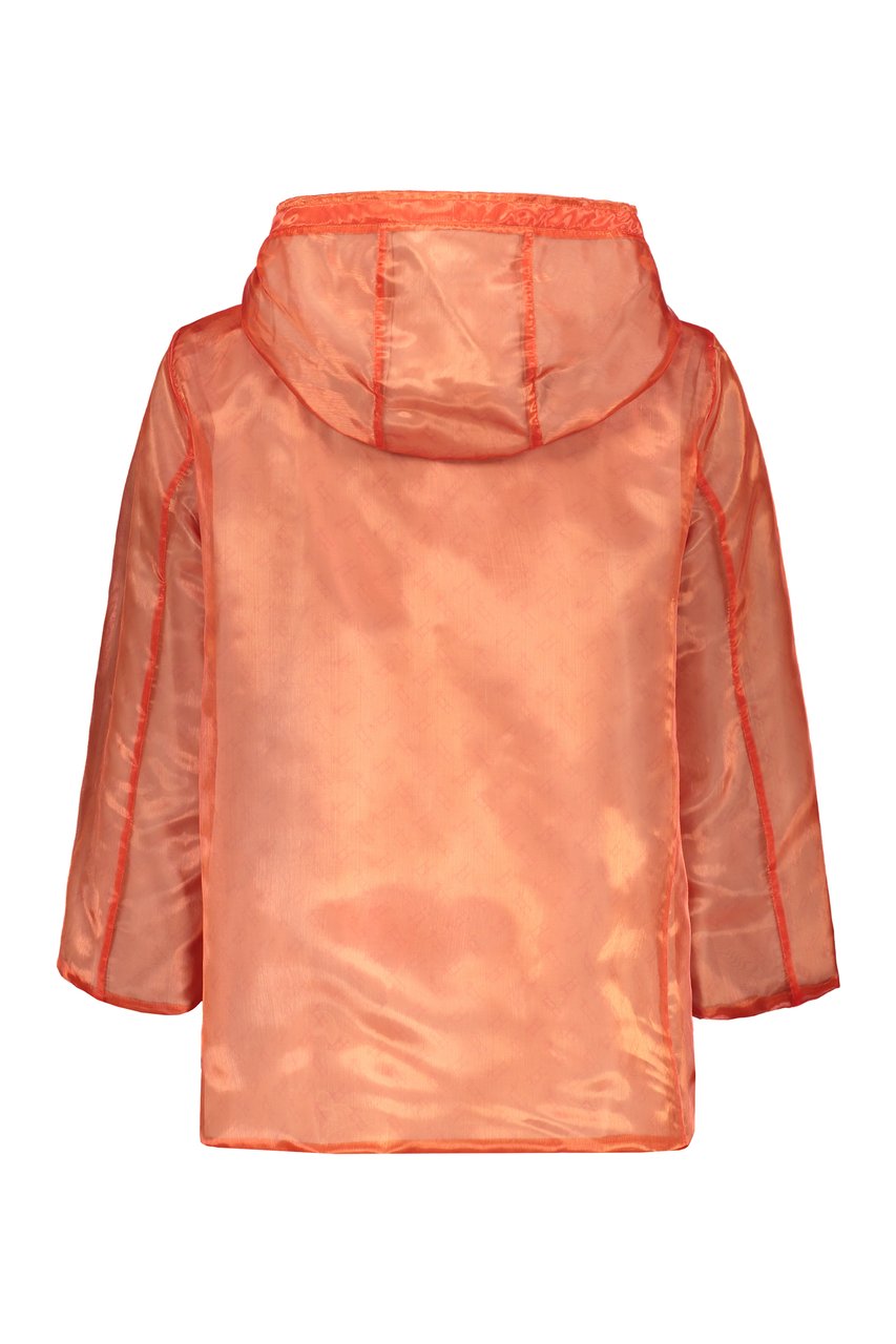 Herno Hooded reversible jacket Oranje