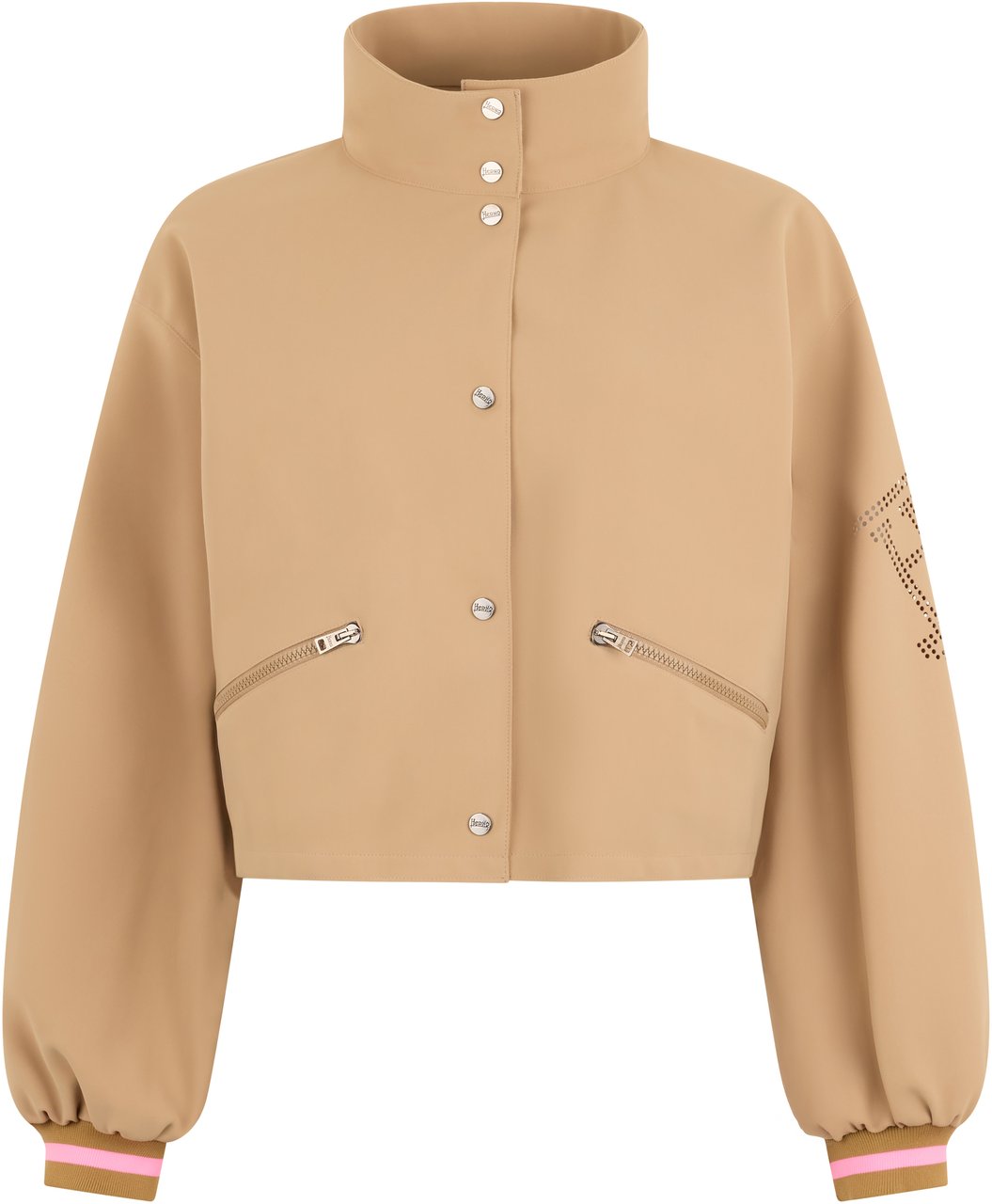 Herno High collar bomber Beige