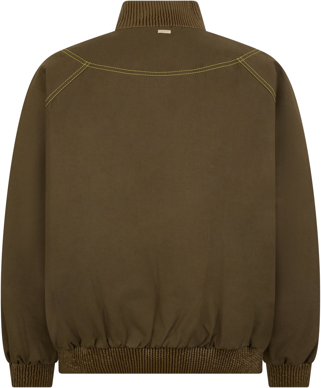 Herno Khaki green bomber jacket with versatile and casual design Groen