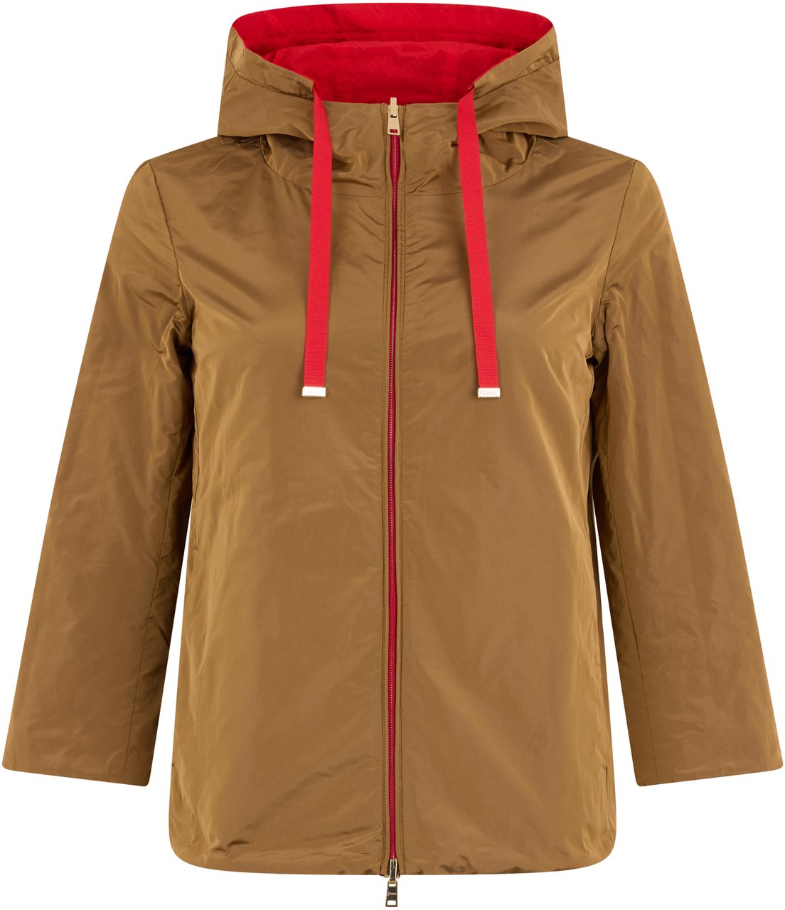 Herno Light red jacket with adjustable hood Rood