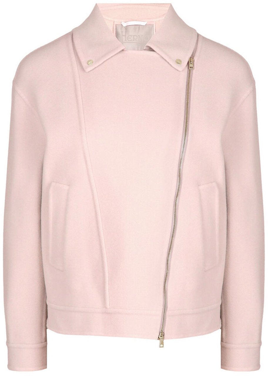 Herno HERNO Wool Biker Jacket Roze