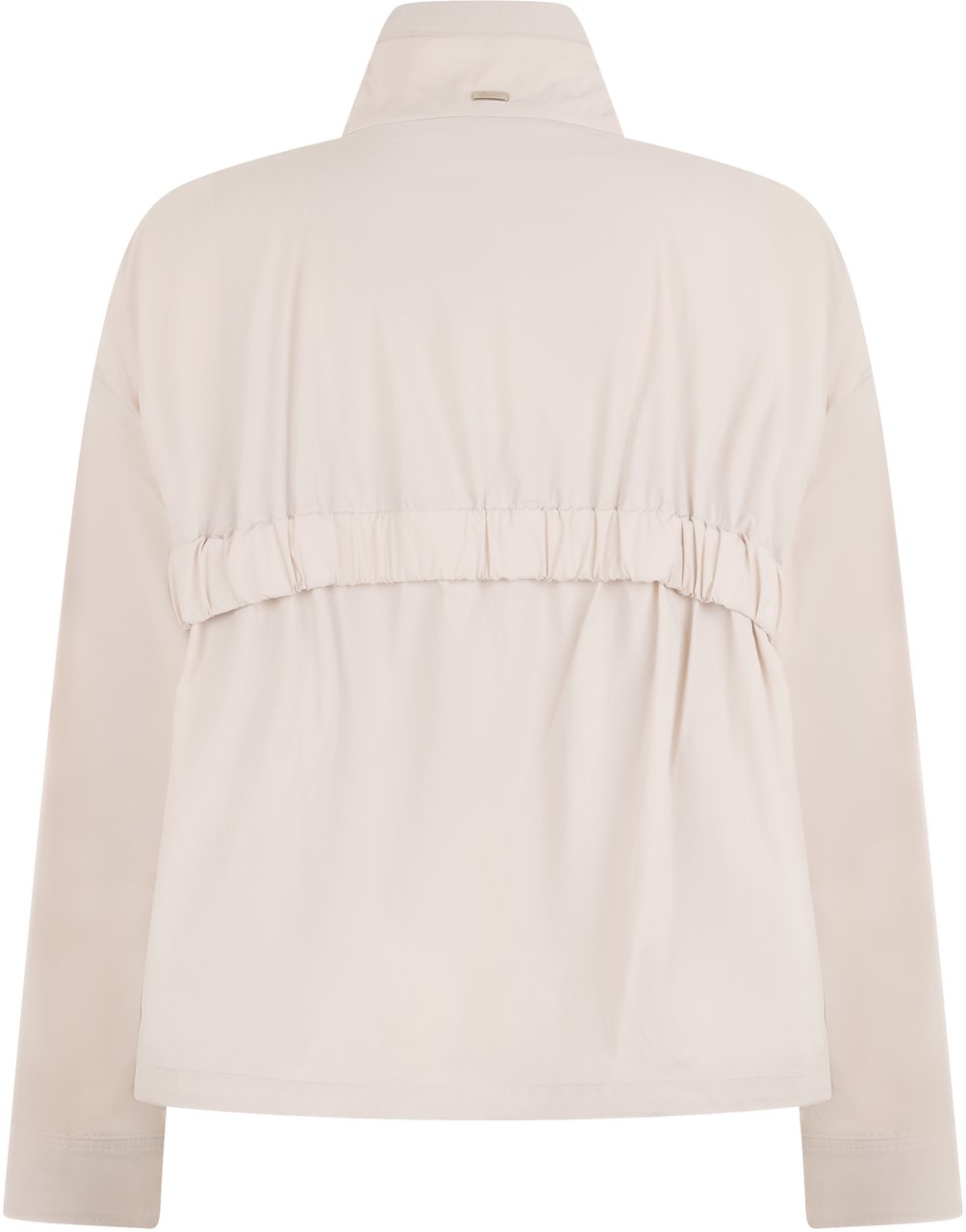 Herno Light jacket with zipper and high collar Wit