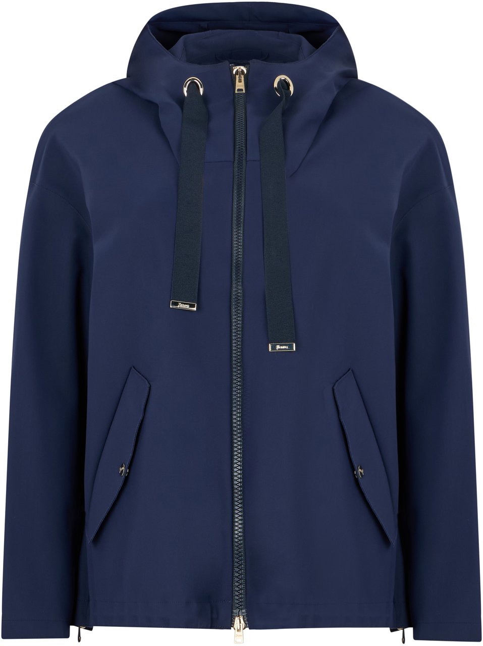 Herno Hooded jacket Blauw