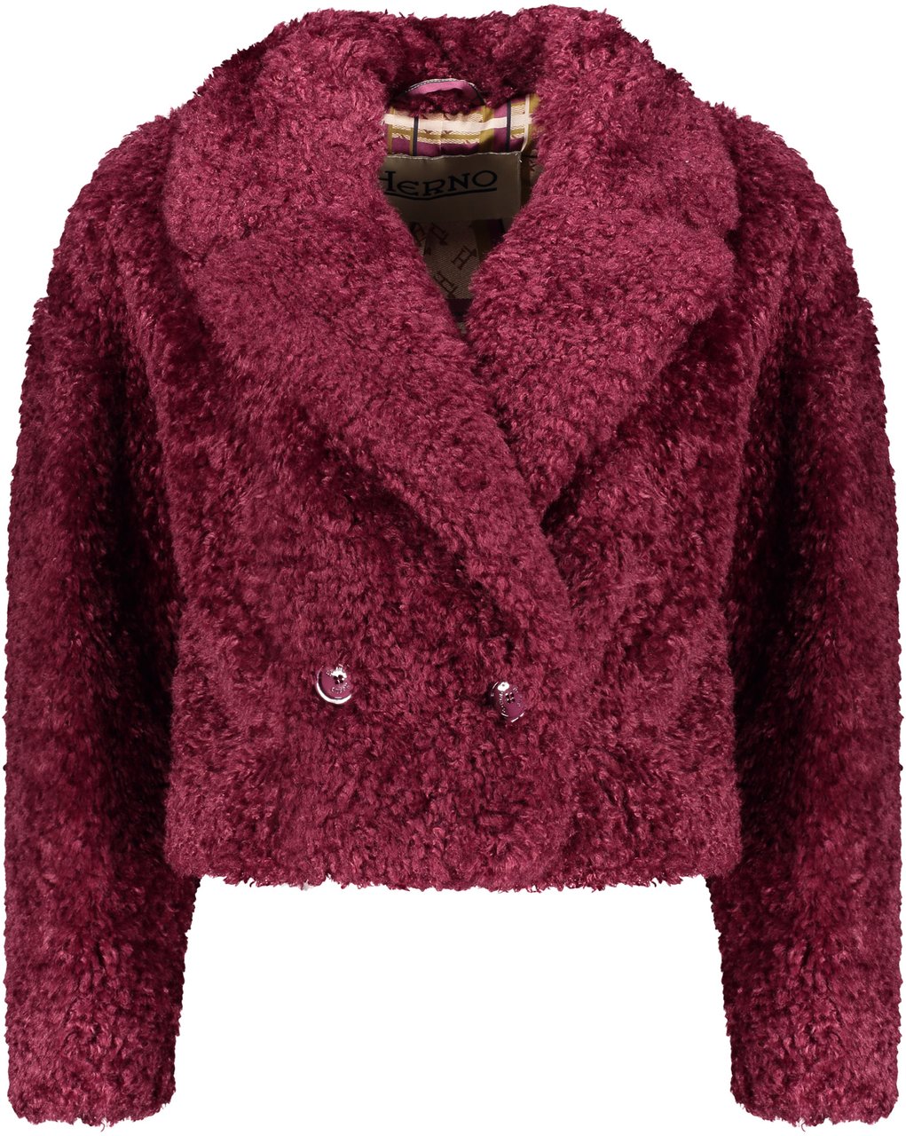 Herno Faux fur jacket Paars