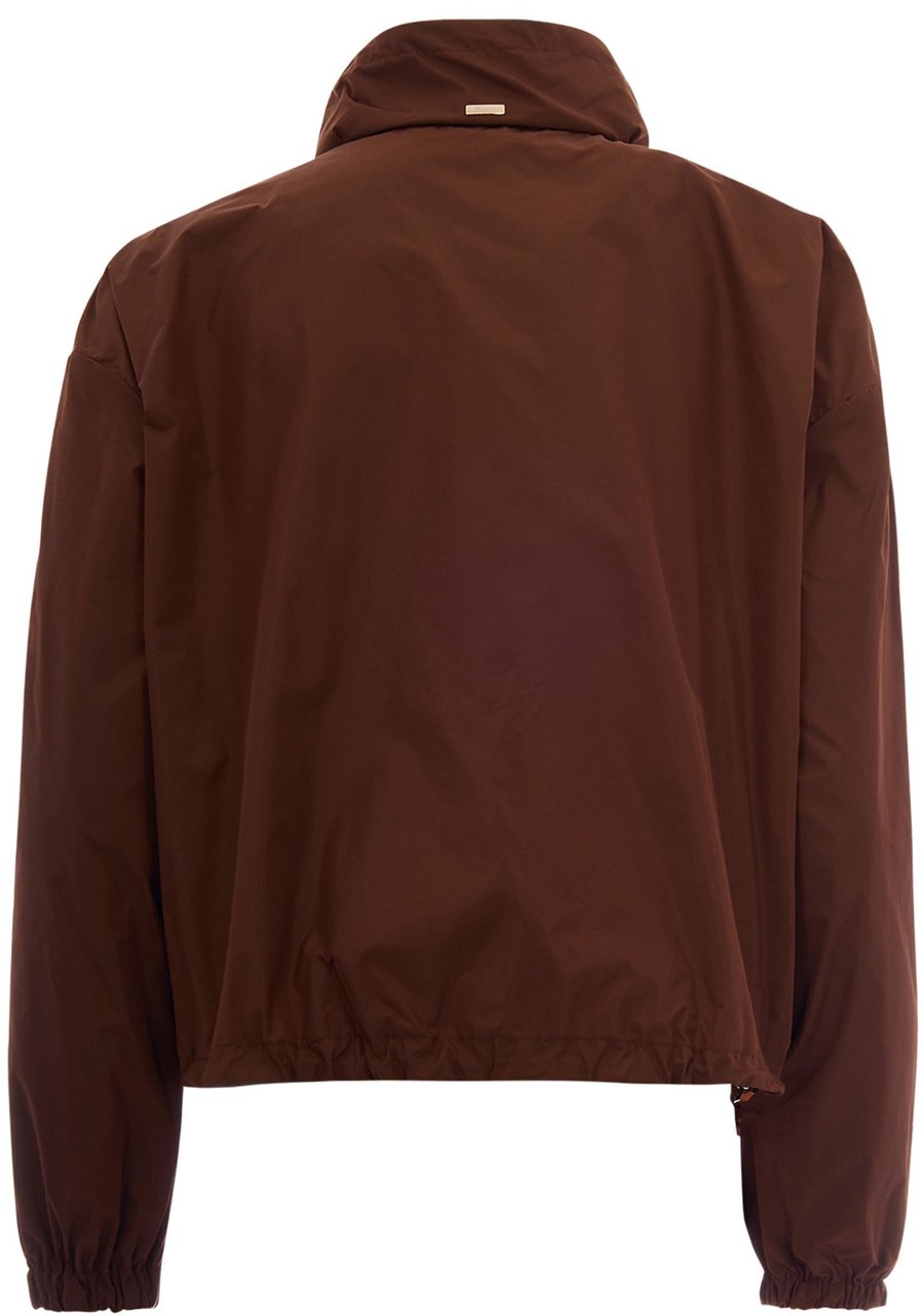 Herno Coats Leather Brown Bruin