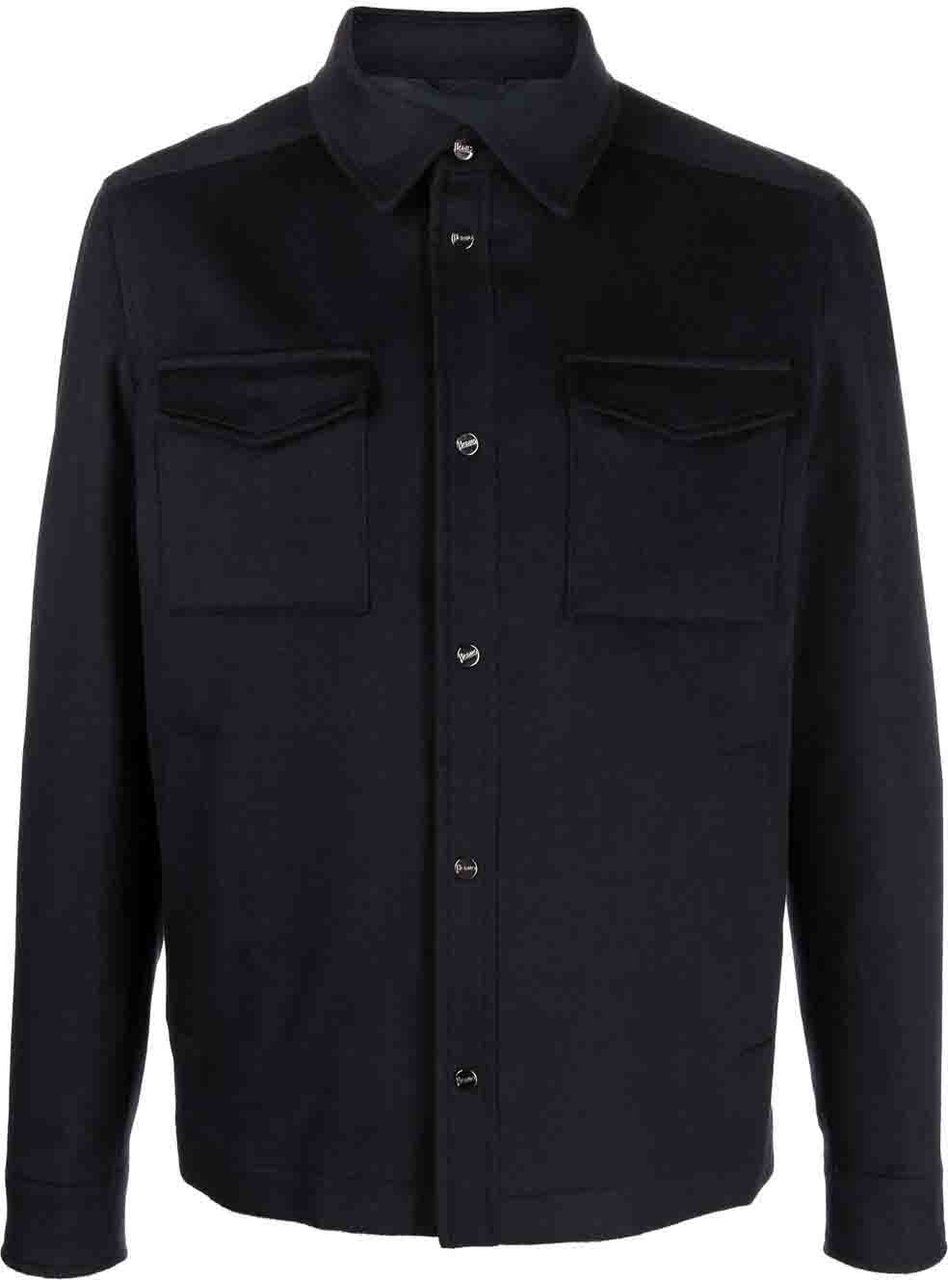 Herno Coats Blue Blauw