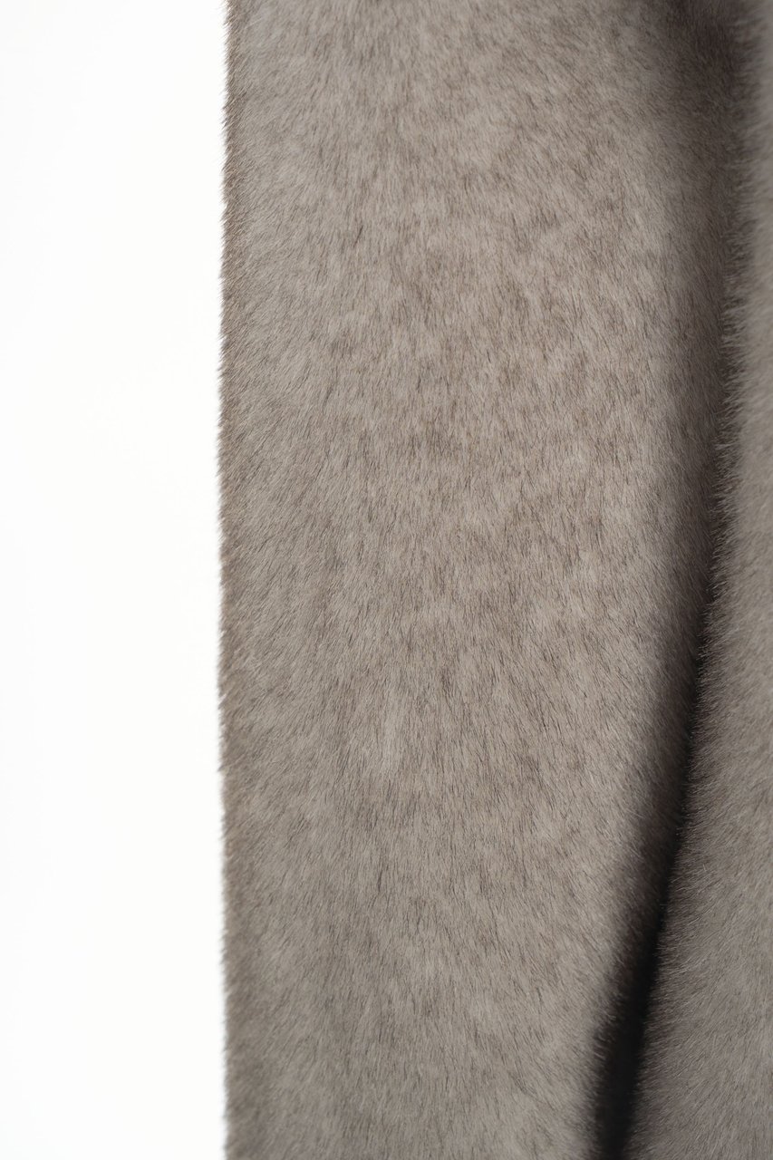 Herno Faux fur hooded jacket Beige