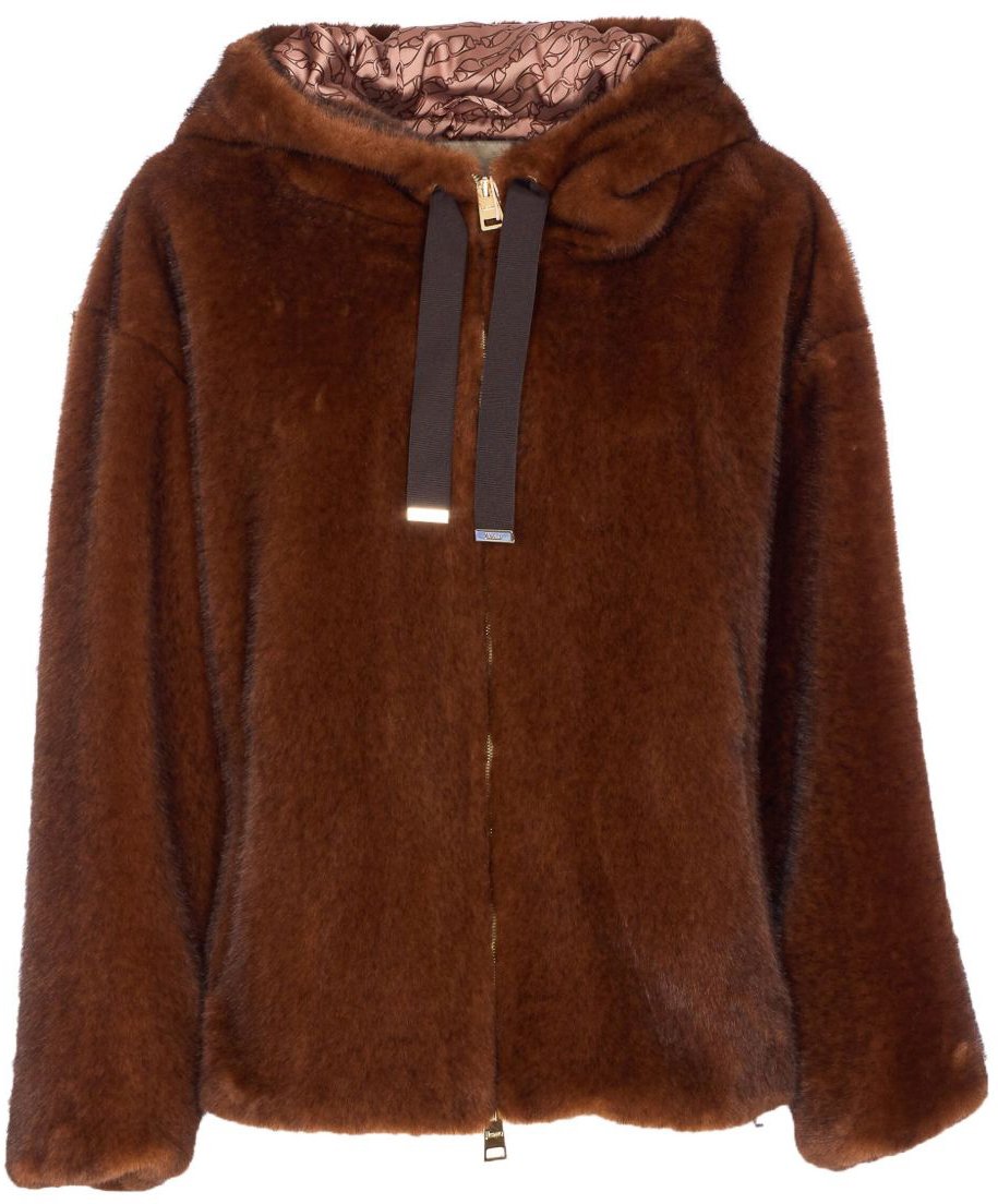 Herno Coats Brown Bruin