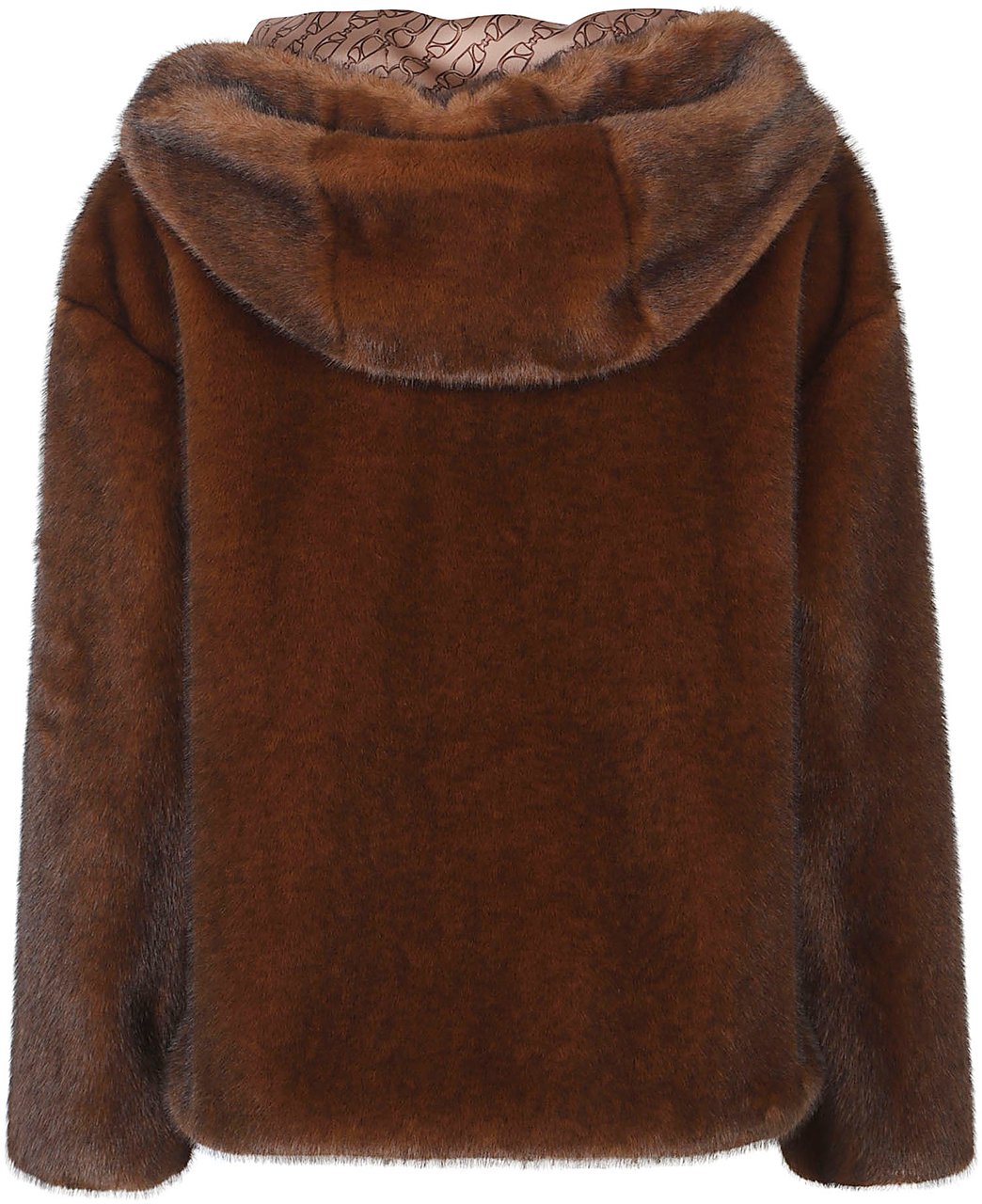 Herno Soft Faux Fur Bomber Brown Bruin