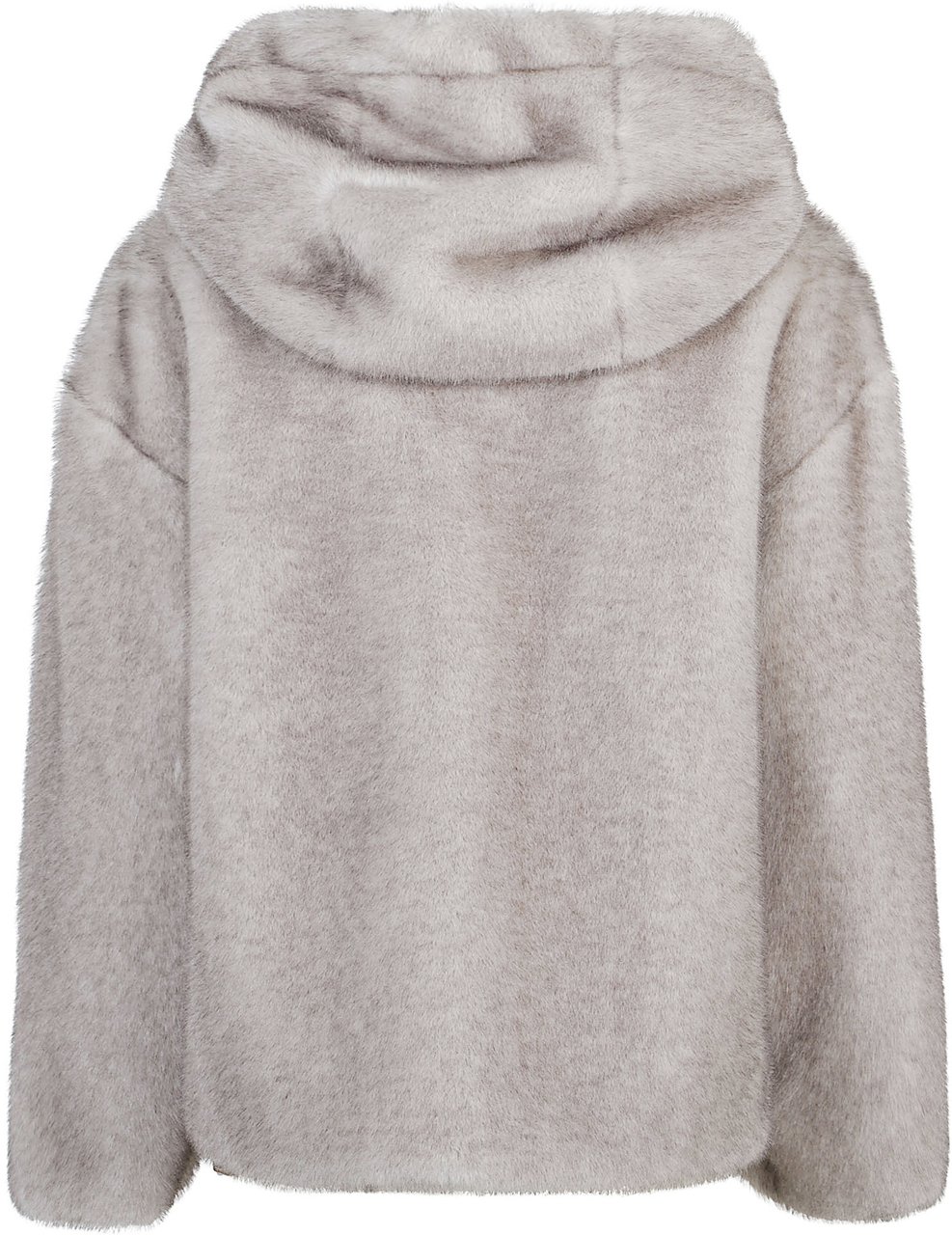 Herno Soft Faux Fur Bomber Grey Grijs