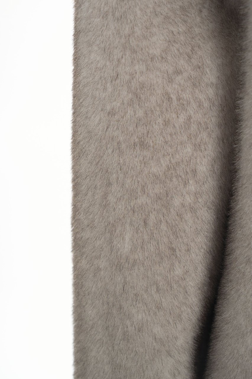 Herno Giacca con cappuccio in ecopelliccia Grijs