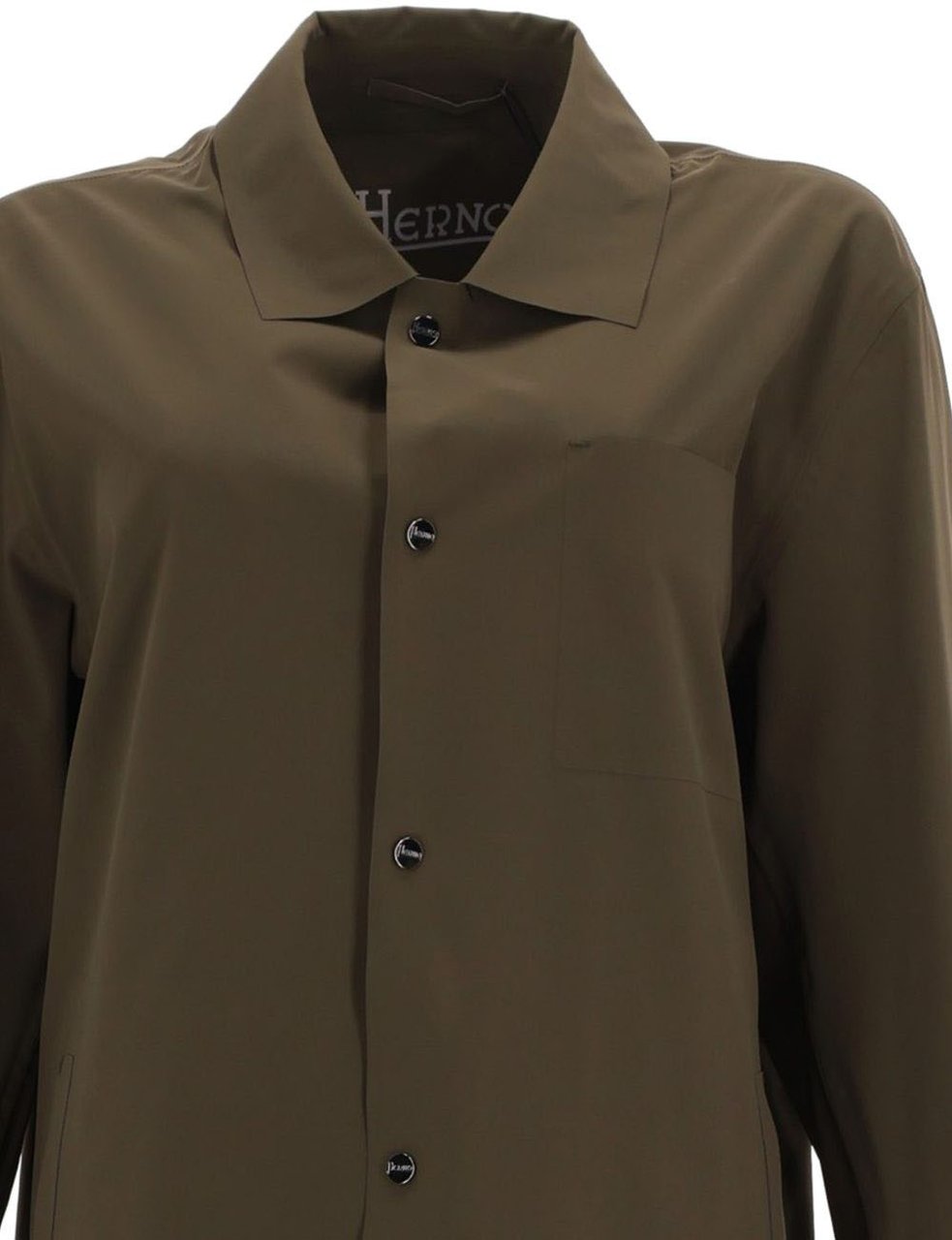 Herno Coats Verde Donkergroen