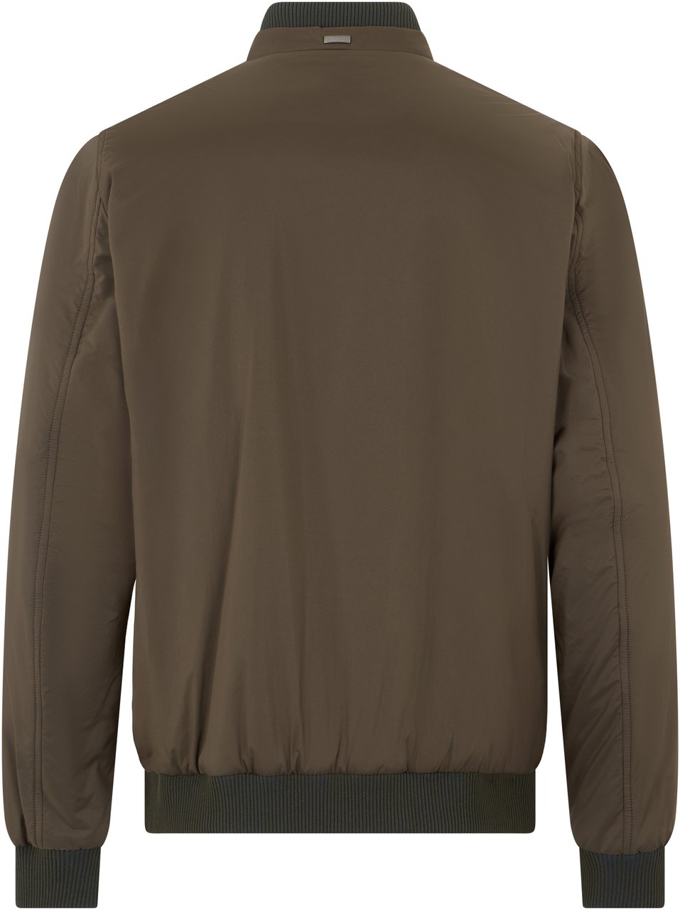 Herno Versatile bomber jacket in durable fabric khaki color Groen