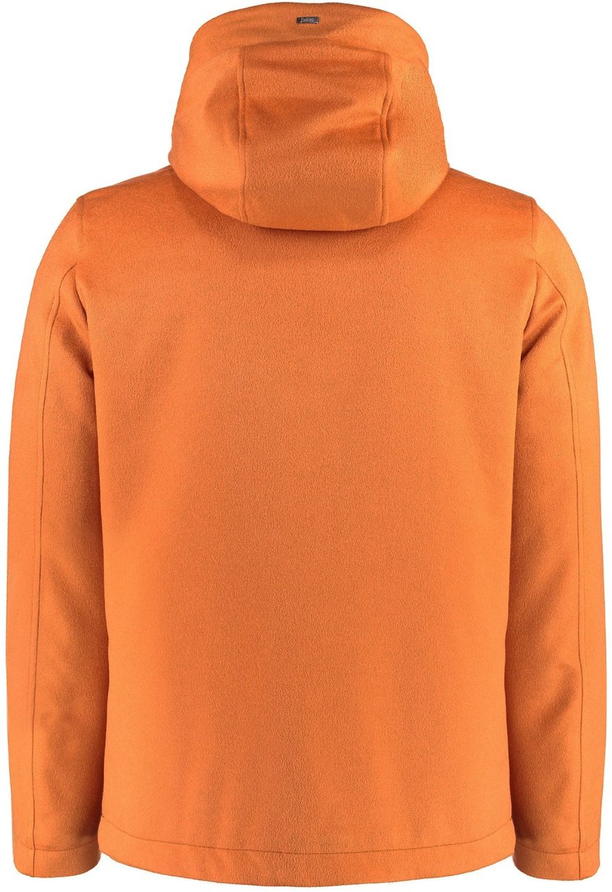 Herno HERNO Cashmere Hooded Jacket Oranje