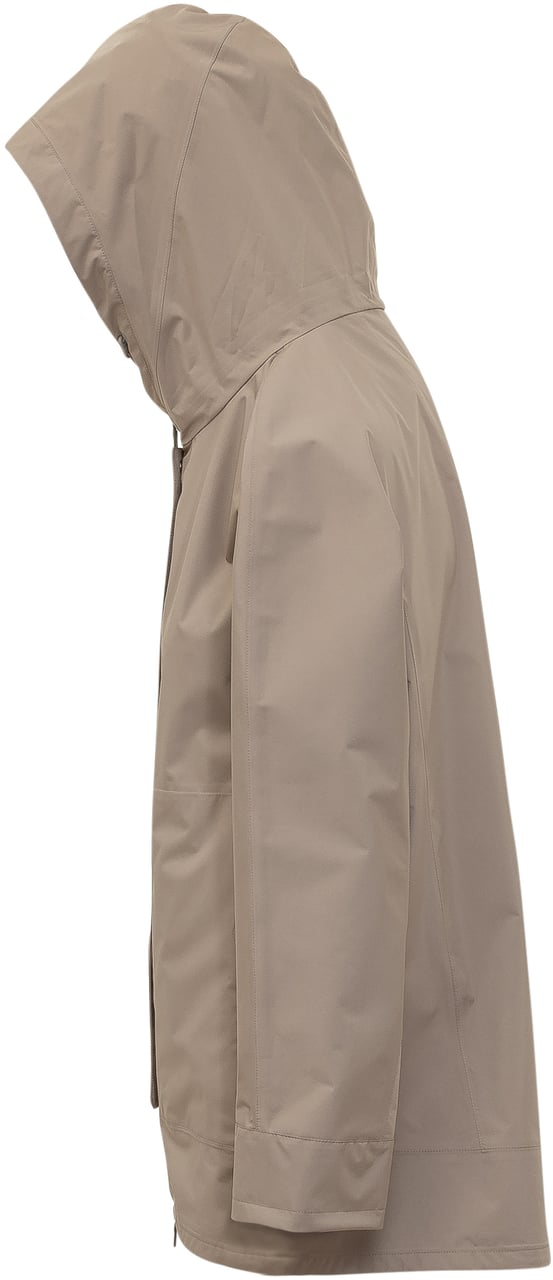 Herno Giubbotto A-shape con Cappuccio Taupe