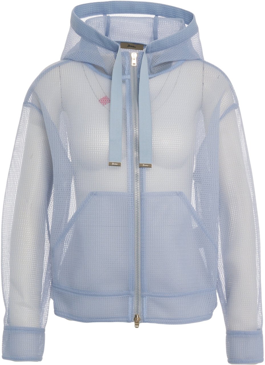 Herno Semi-transparent jacket Blauw