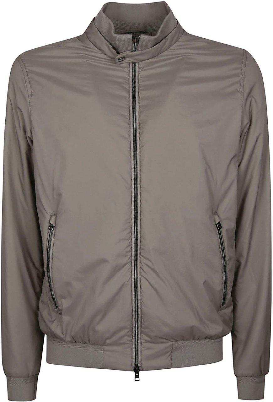 Herno Ecoage Bomber Jacket Brown Bruin