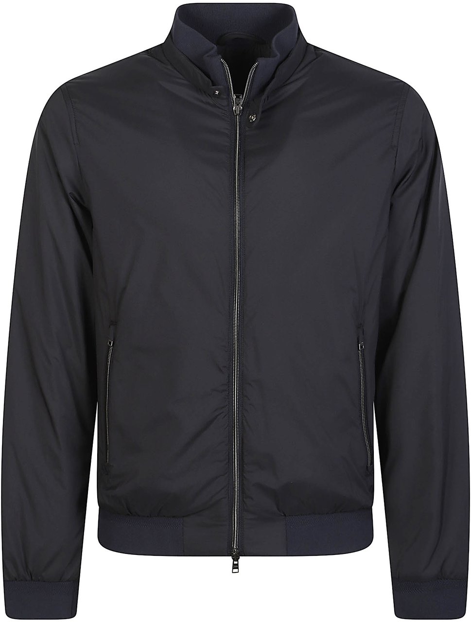 Herno Ecoage Bomber Jacket Blue Blauw