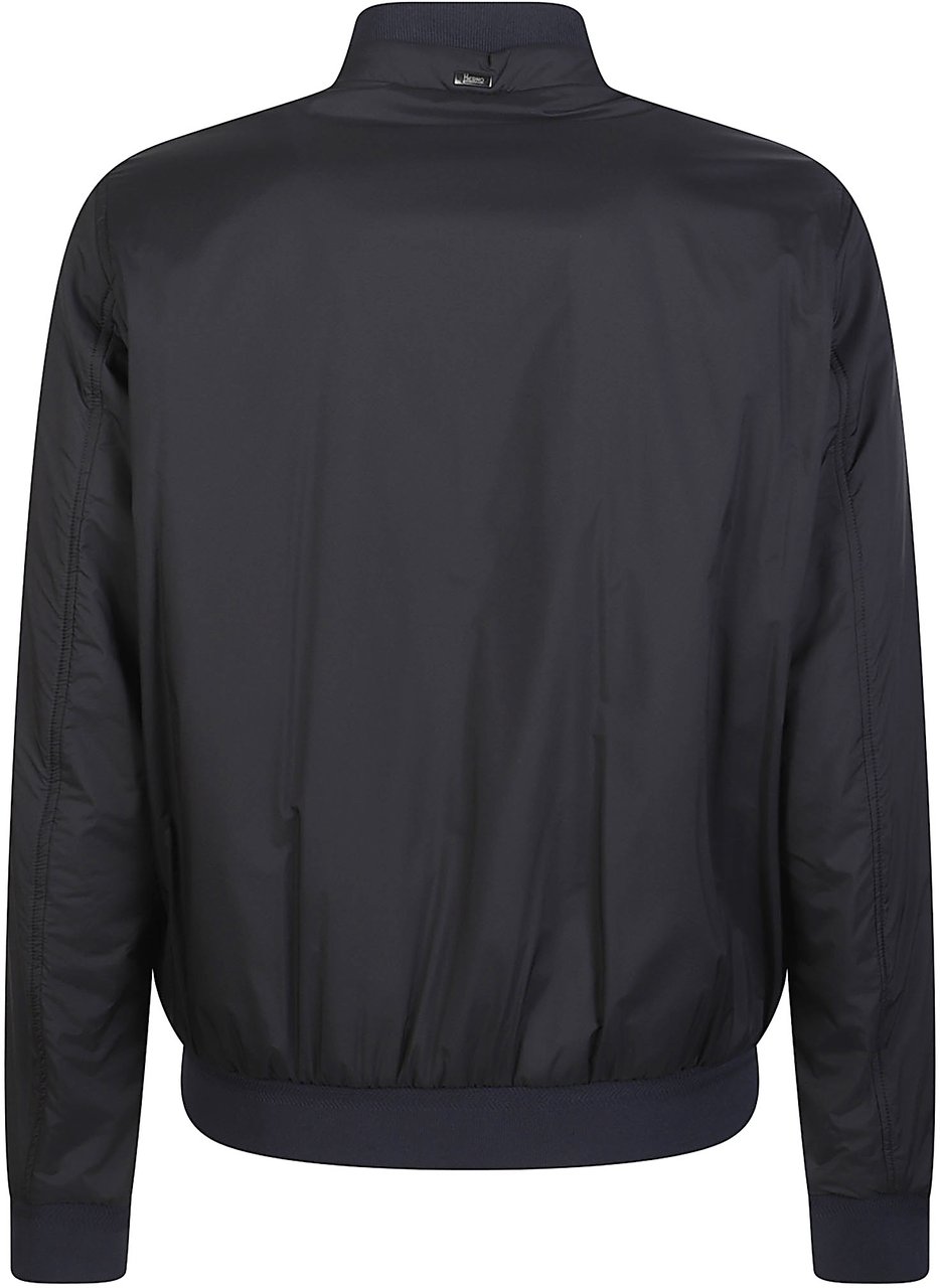 Herno Ecoage Bomber Jacket Blue Blauw
