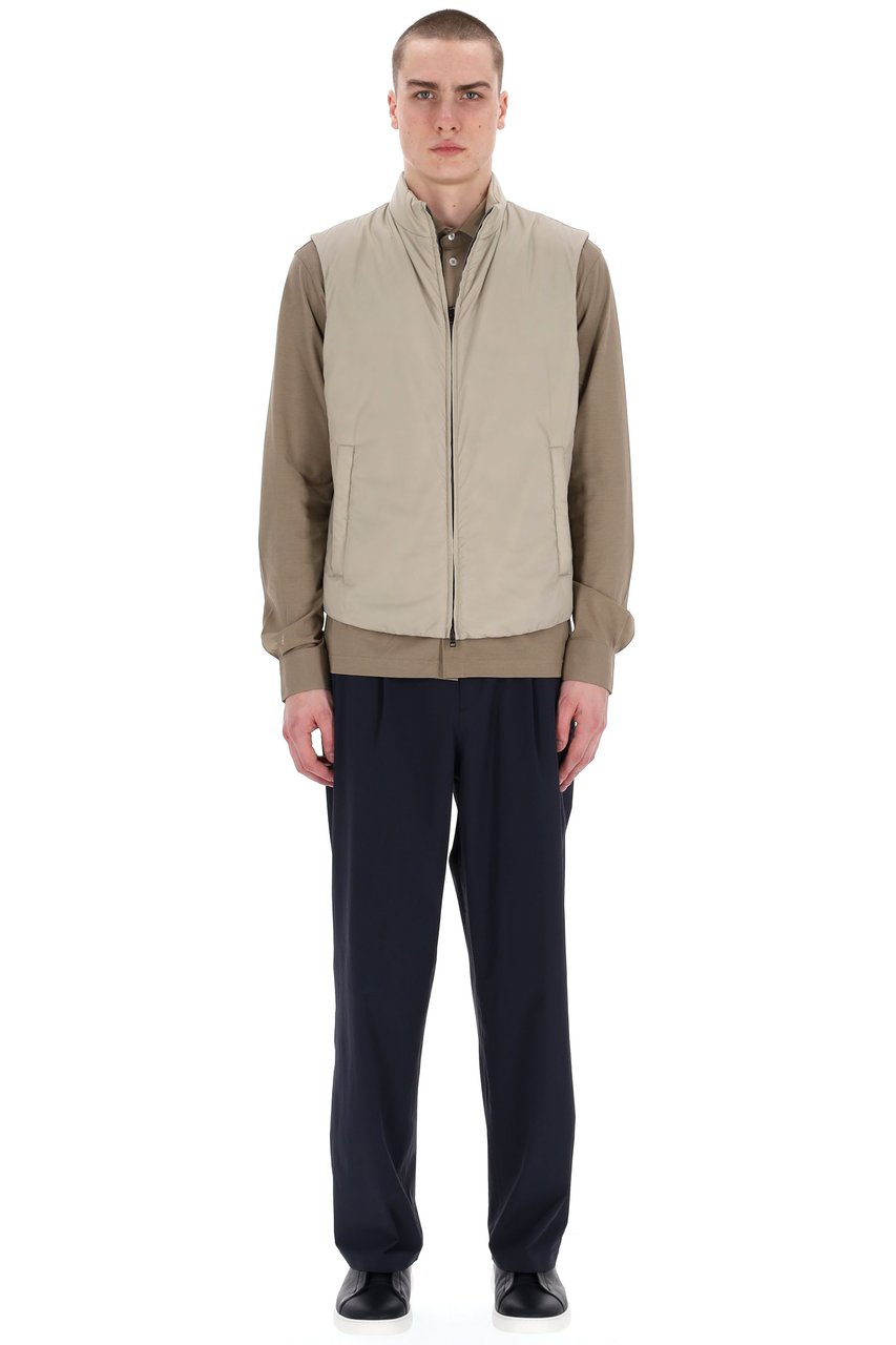 Herno Globe Lab Nylon Gilet Zwart