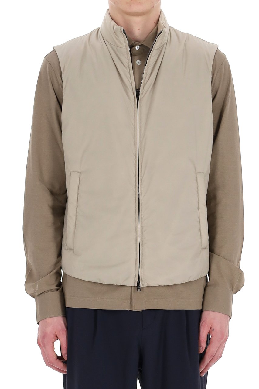 Herno Globe Lab Nylon Gilet Zwart