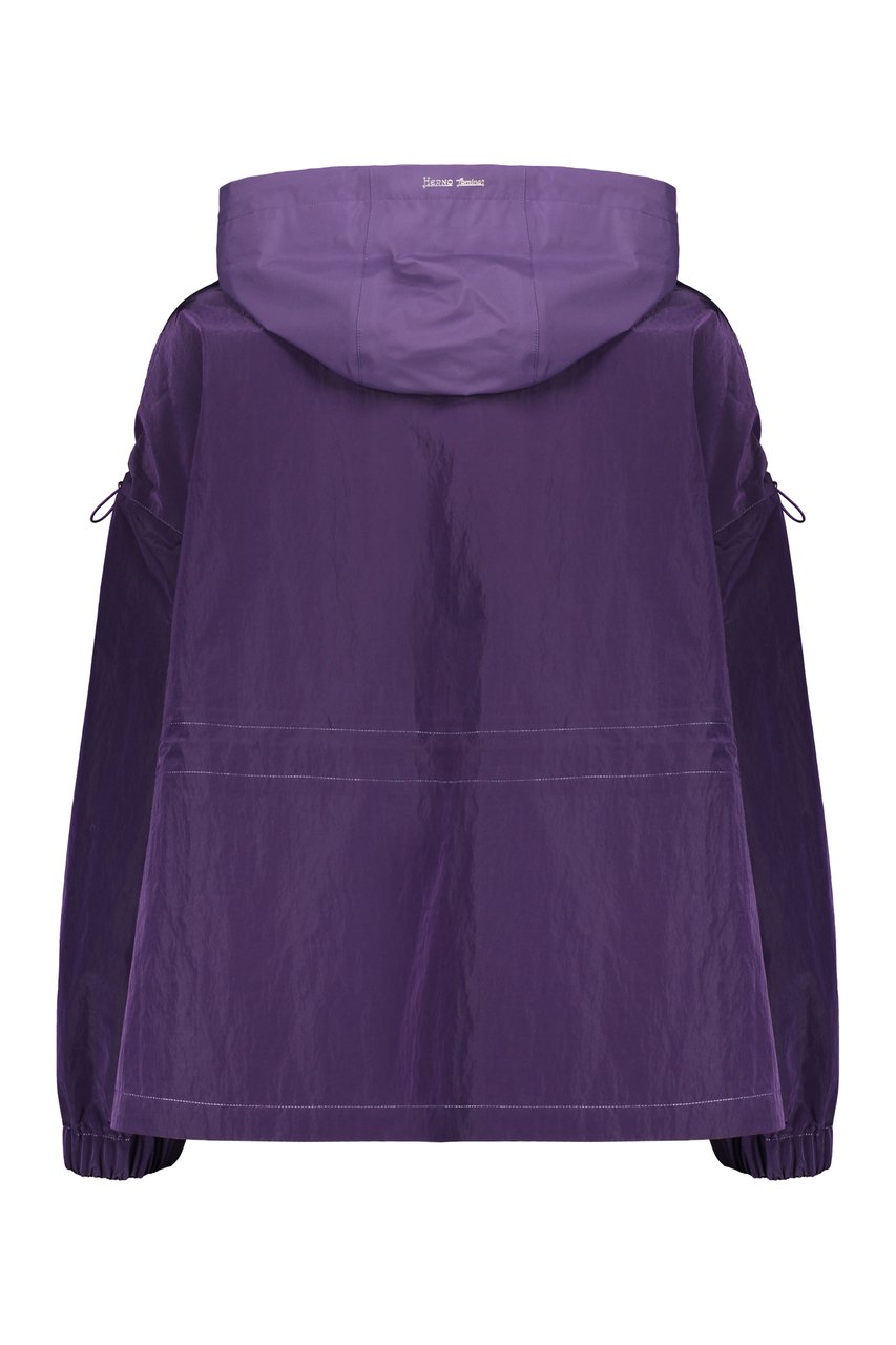 Herno Techno fabric raincoat Paars