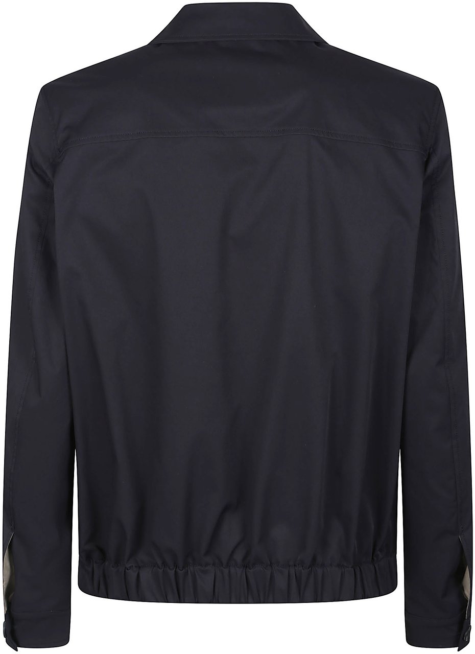 Herno Cotton Feel Shirt Jacket Blue Blauw