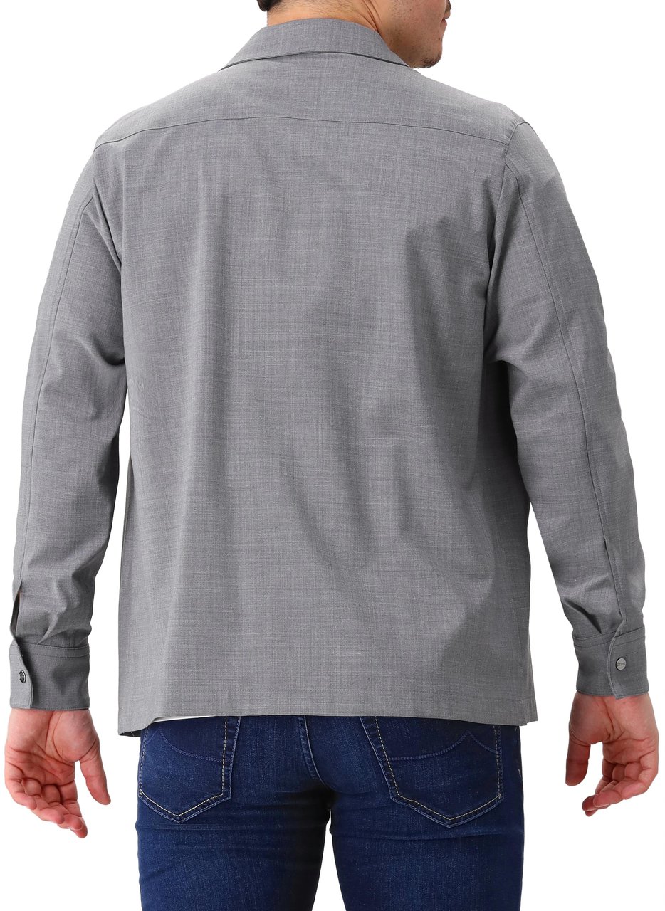 Herno Herno Overshirt Grijs Grigio Caldo Grijs
