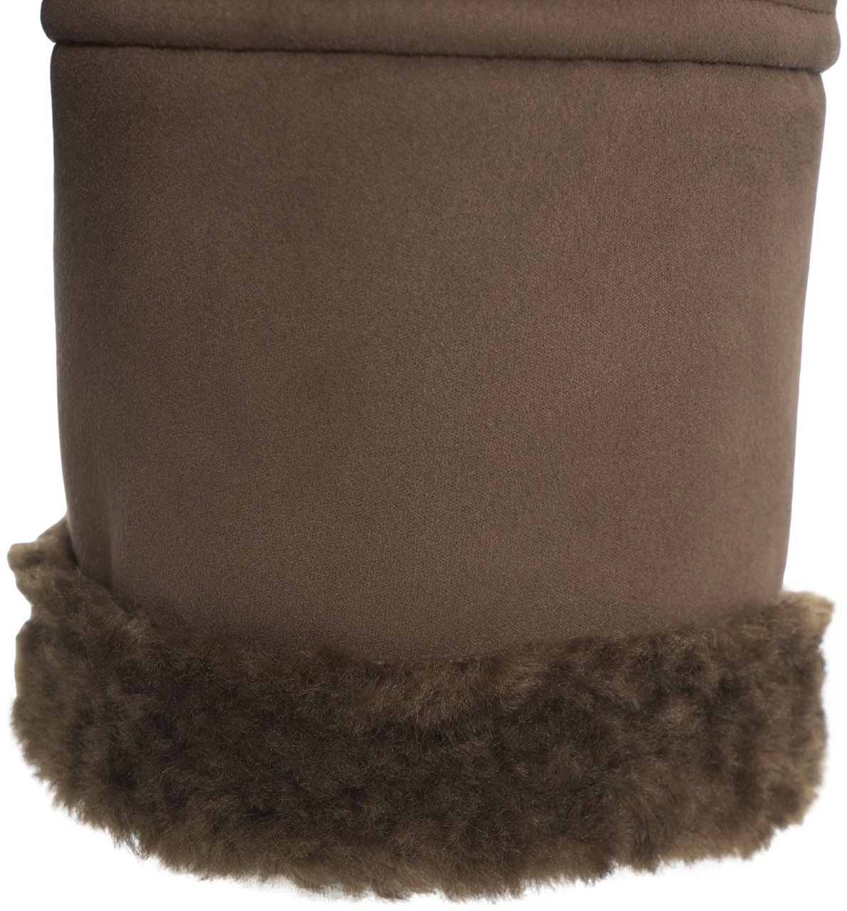 Herno Suede jacket with hood Bruin