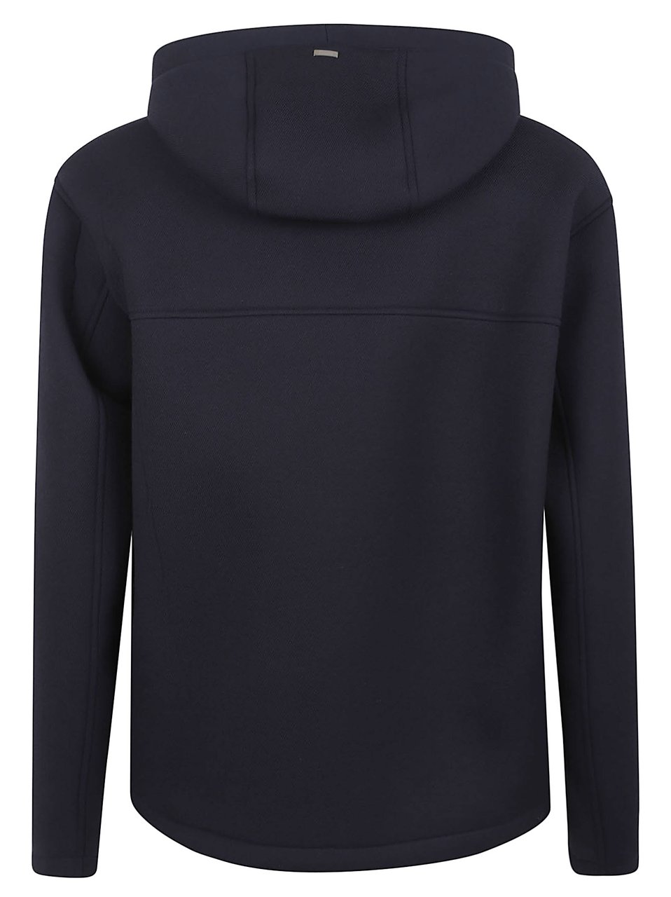 Herno Water-Repellent Viscose Jersey Hooded Jacket Zwart