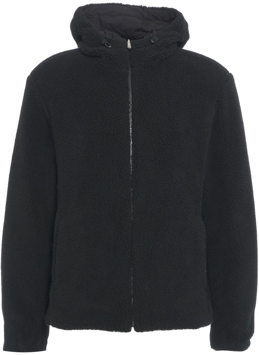 Herno Giacca teddy con cappuccio Zwart