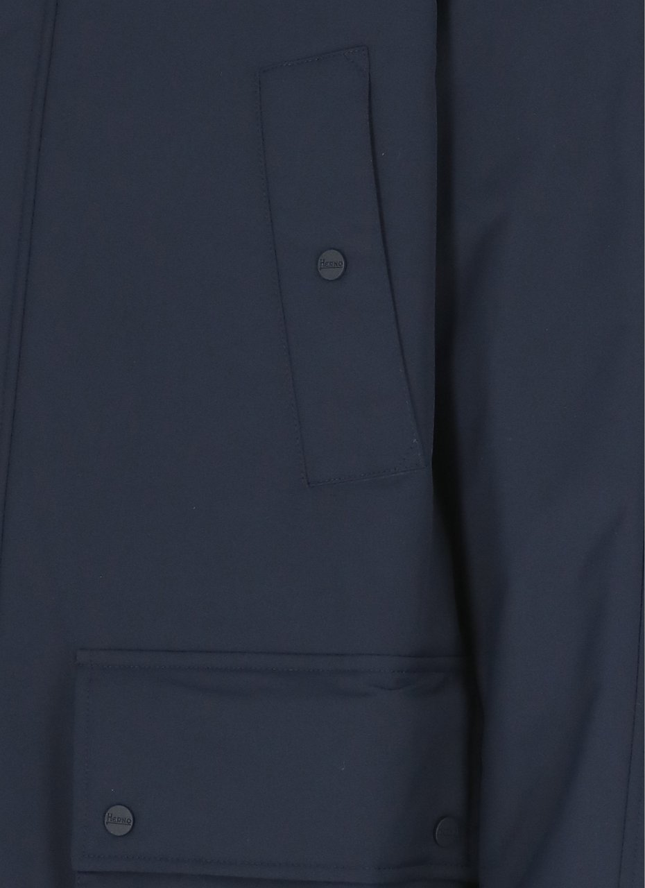 Herno Coats Blue Blauw