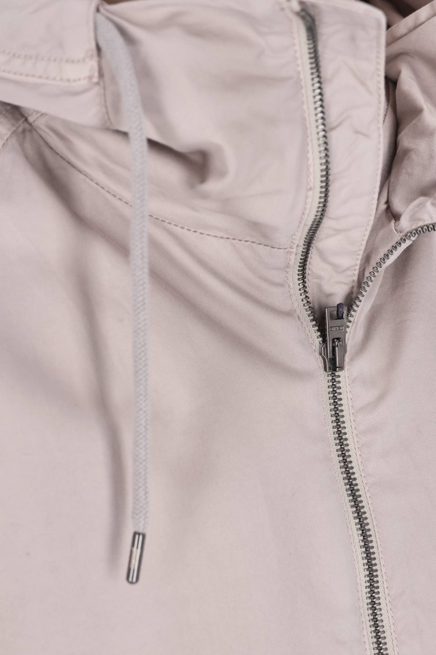 Herno Technical Cotton Gabardine Hooded Jacket Wit